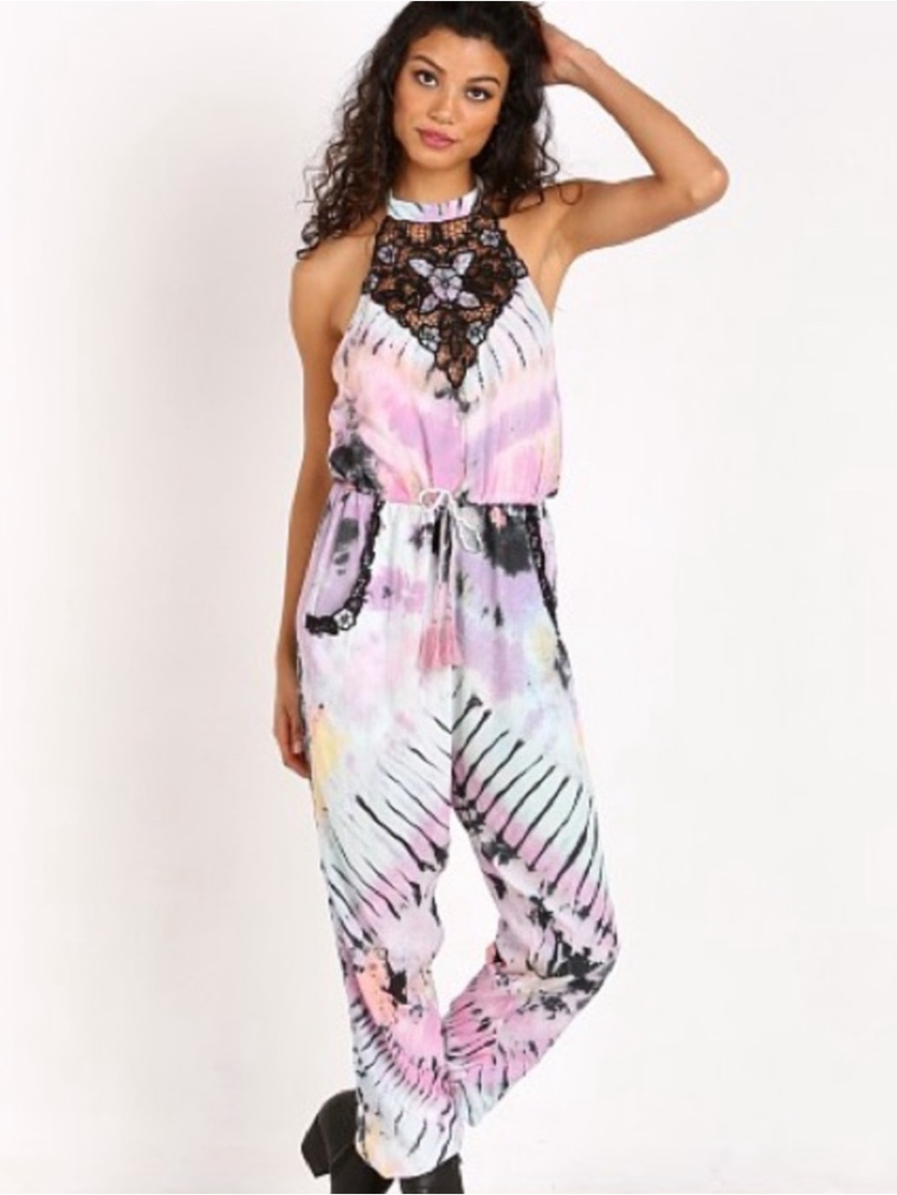 RARE Spell & The Gypsy Lucy in the Sky Tie Dye Jumpsuit